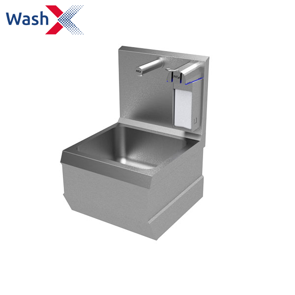 Handreinigungsbecken WashX mit automatischer Hygienespülung