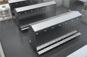 Umkleideräume mit Spinden